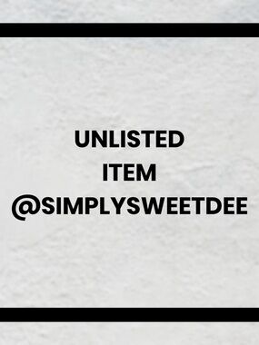 Unlisted Item - Black Text on White Background